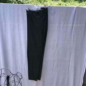 Black non shiny, leather pants